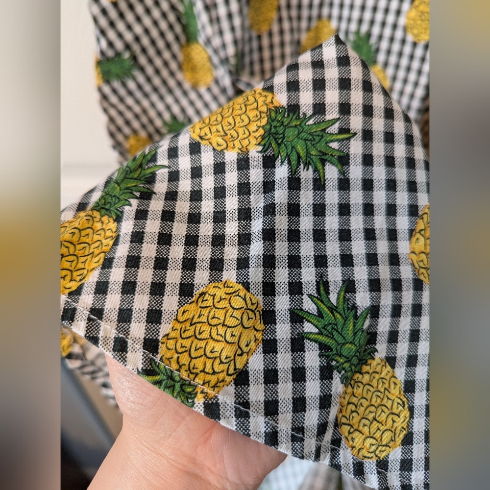 1950's Style Gingham Pineapple Dress - Picture 7 of 7